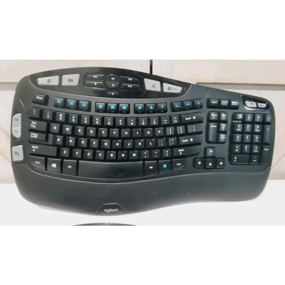 Lot Of 2 Logitech K350 Wireless Comfort Wave Keyboard NOT TESTED NO RECEIVERS